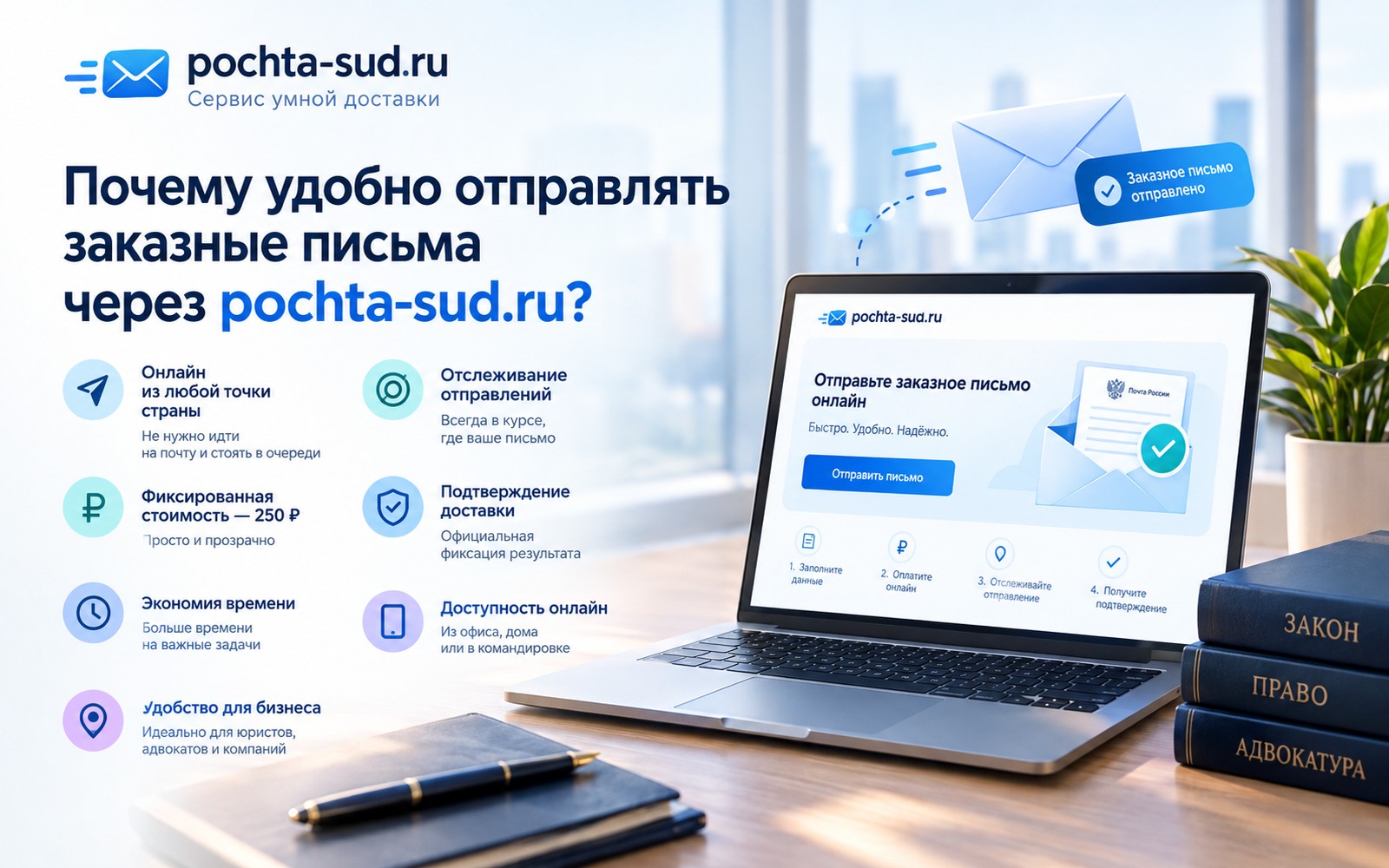 Почему удобно отправлять заказные письма дистанционно